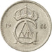 Munten, Zweden, Gustaf VI, 10 Öre, 1966, ZF, Copper-nickel, KM:835