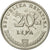 Moneta, Chorwacja, 20 Lipa, 1993, EF(40-45), Nickel platerowany stalą, KM:7