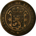 Münze, Luxemburg, William III, 10 Centimes, 1854, Utrecht, S+, Bronze, KM:23.1