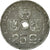 Moneda, Bélgica, 25 Centimes, 1943, BC+, Cinc, KM:132