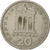 Moneta, Grecia, 20 Drachmai, 1976, MB, Rame-nichel, KM:120