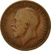 Coin, Great Britain, George V, Penny, 1919, F(12-15), Bronze, KM:810