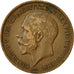 Moneda, Gran Bretaña, George V, Penny, 1921, MBC, Bronce, KM:810