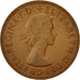 Moneta, Wielka Brytania, Elizabeth II, Penny, 1963, VF(20-25), Bronze, KM:897