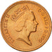 Coin, Great Britain, Elizabeth II, Penny, 1990, MS(63), Bronze, KM:935