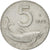 Coin, Italy, 5 Lire, 1953, Rome, EF(40-45), Aluminum, KM:92