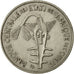 Coin, West African States, 100 Francs, 1979, EF(40-45), Nickel, KM:4