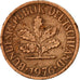 Münze, Bundesrepublik Deutschland, Pfennig, 1976, Stuttgart, S, Copper Plated