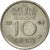 Coin, Netherlands, Juliana, 10 Cents, 1961, EF(40-45), Nickel, KM:182