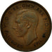 Coin, Great Britain, George VI, Penny, 1937, VF(20-25), Bronze, KM:845