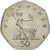 Moneta, Wielka Brytania, Elizabeth II, 50 Pence, 2001, EF(40-45), Miedź-Nikiel