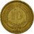 Monnaie, Chile, 10 Centesimos, 1970, TTB, Aluminum-Bronze, KM:191