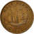 Coin, Great Britain, George VI, 1/2 Penny, 1942, EF(40-45), Bronze, KM:844