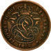 Moneta, Belgio, Leopold II, 2 Centimes, 1902, BB, Rame, KM:35.1