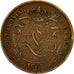 Coin, Belgium, 2 Centimes, 1905, VF(30-35), Copper, KM:36