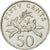 Moneta, Singapur, 50 Cents, 1995, Singapore Mint, EF(40-45), Miedź-Nikiel