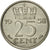 Munten, Nederland, Juliana, 25 Cents, 1958, ZF, Nickel, KM:183