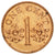 Moneta, Singapur, Cent, 1994, Singapore Mint, VF(30-35), Miedź platerowana
