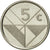 Monnaie, Aruba, Beatrix, 5 Cents, 1986, Utrecht, TTB, Nickel Bonded Steel, KM:1