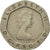 Moneta, Gran Bretagna, Elizabeth II, 20 Pence, 1983, MB+, Rame-nichel, KM:931