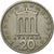 Moneta, Grecia, 20 Drachmai, 1976, MB+, Rame-nichel, KM:120