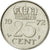 Munten, Nederland, Juliana, 25 Cents, 1972, ZF, Nickel, KM:183