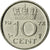 Munten, Nederland, Juliana, 10 Cents, 1972, ZF, Nickel, KM:182