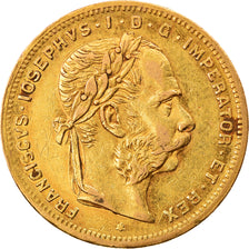 Münze, Österreich, Franz Joseph I, 8 Florins-20 Francs, 1884, SS+, Gold