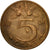 Munten, Nederland, Juliana, 5 Cents, 1951, FR+, Bronze, KM:181