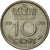 Munten, Nederland, Juliana, 10 Cents, 1950, FR+, Nickel, KM:182