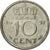 Munten, Nederland, Juliana, 10 Cents, 1951, FR+, Nickel, KM:182