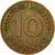 Munten, Federale Duitse Republiek, 10 Pfennig, 1950, Stuttgart, FR, Brass Clad