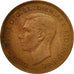 Coin, Great Britain, George VI, Penny, 1948, VF(20-25), Bronze, KM:845