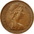 Coin, Great Britain, Elizabeth II, New Penny, 1974, VF(30-35), Bronze, KM:915