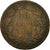 Munten, Luxemburg, William III, 10 Centimes, 1865, Paris, FR, Bronze, KM:23.2