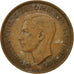 Munten, Groot Bretagne, George VI, Penny, 1945, FR, Bronze, KM:845