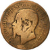 Coin, Italy, Vittorio Emanuele II, 5 Centesimi, 1867, Naples, VF(20-25), Copper