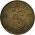 Munten, Nederland, Juliana, 5 Cents, 1978, FR+, Bronze, KM:181