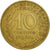 Moneda, Francia, Marianne, 10 Centimes, 1968, Paris, BC+, Aluminio - bronce