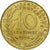 Moneda, Francia, Marianne, 10 Centimes, 1995, Paris, MBC, Aluminio - bronce