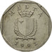 Coin, Malta, 5 Cents, 1991, VF(30-35), Copper-nickel, KM:95