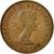 Coin, Great Britain, Elizabeth II, 1/2 Penny, 1963, VF(30-35), Bronze, KM:896