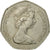 Moneda, Gran Bretaña, Elizabeth II, 50 New Pence, 1979, BC+, Cobre - níquel