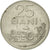 Moneta, Romania, 25 Bani, 1966, MB+, Acciaio ricoperto in nichel, KM:94