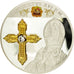 Vatican, Médaille, Croix Papale, Benoit XVI, 2015, FDC, Cuivre plaqué Argent