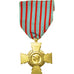 France, Croix du Combattant, Médaille, 1914-1918, Très bon état, Bronze, 36