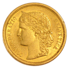 SWITZERLAND, 20 Francs, 1883, Bern, KM #31.1, AU(55-58), Gold, 6.40