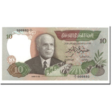 Geldschein, Tunesien, 10 Dinars, 1986, 1986-03-20, KM:84, UNZ