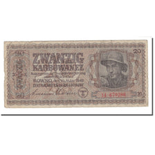 Banknote, Ukraine, 20 Karbowanez, 1942, 1942-03-10, KM:53, VF(20-25)