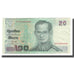 Banknot, Tajlandia, 20 Baht, Undated (2003), KM:109, AU(50-53)